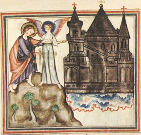 the Cloister Apocalypse (an early 14th century illustrated manuscript): the New Jerusalem