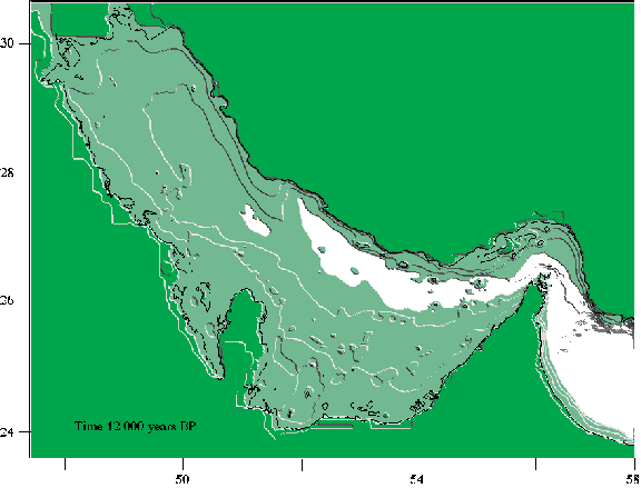 Sea-level rise in the Persian Gulf.